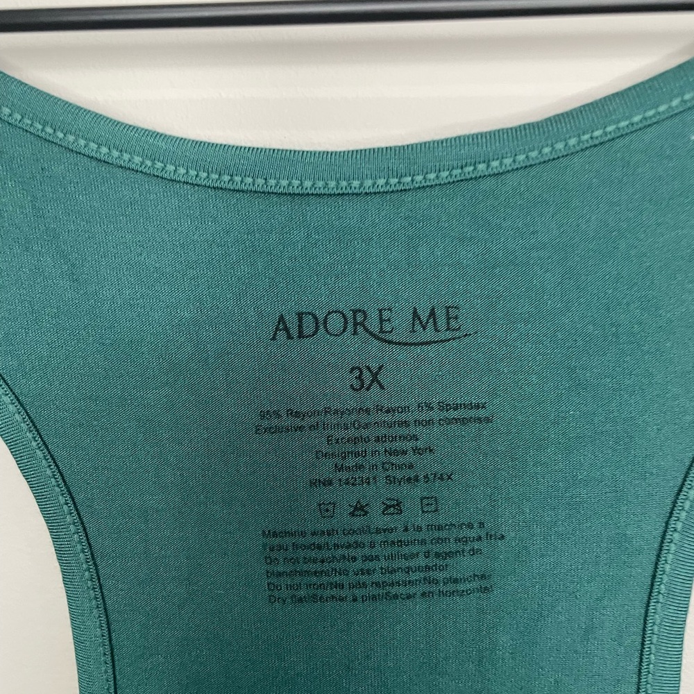 Adore Me NWT racer back lounge sleep tank top 3X - Picture 3 of 5